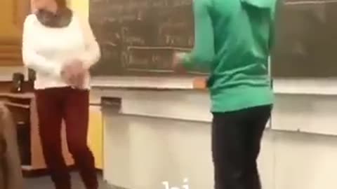 Teacher Dancing With Student