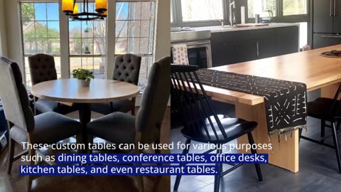 Custom Size Table, Custom Height Table - Exact fit into your space