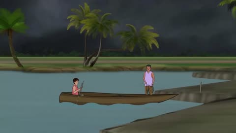 বৃষ্টির রাতে মাছ ধরতে গিয়ে।।Cartoons bangla।।