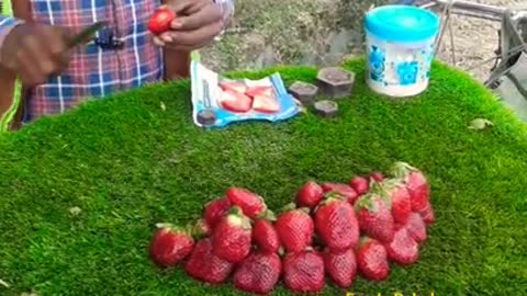 Strawberry chaat in Himachal Pradesh