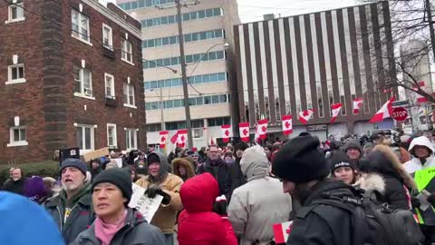 Watch: Protest in support of Dr. Jordan Peterson at the College of Psychologists in Toronto.