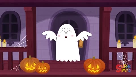 Five Little Ghosts | Halloween Song for Kids | Super Simple Songs