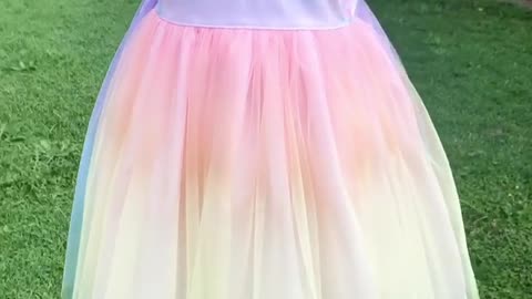 Pastel Unicorn Girls tulle Dress- Kids fashion, Unicorns, Sewing Business, handmade clothing