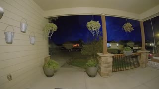 Doorbell Camera Captures Meteor Lighting Up the Sky