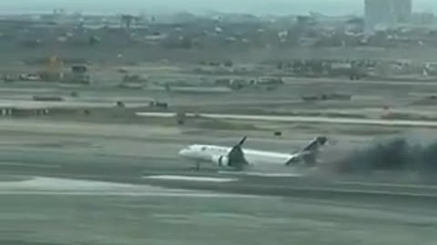 In Peru, an airplane taking off collided with a passing car at the airport. 3