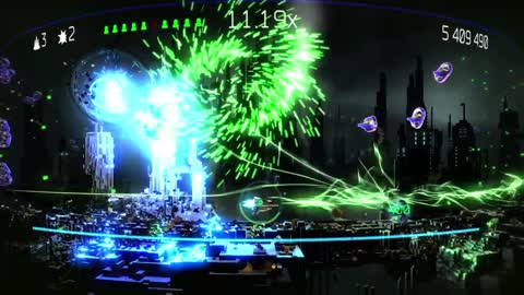 Resogun Stage 1 Gameplay