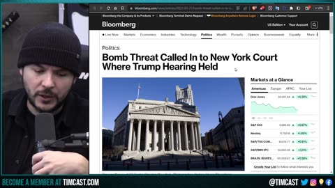 BOMB THREAT CALLED IN To NY Court Where Trump Hearing Underway