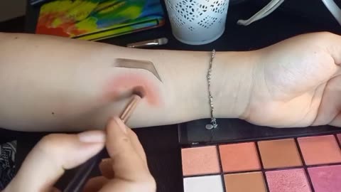 Easy makeup tutorial- on arm