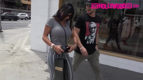 Mia Khalifa Goes Sunglasses Shopping At Cutler And Gross On Melrose Avenue