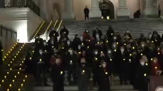 Pelosi Holds Creepy, Masked Jan. 6 Vigil on Capitol Steps