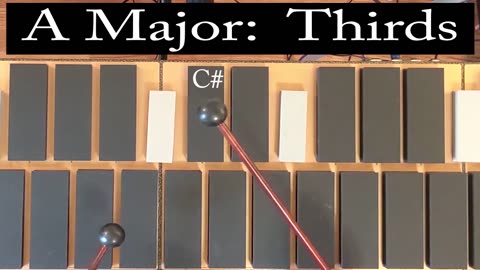 A Major: Thirds