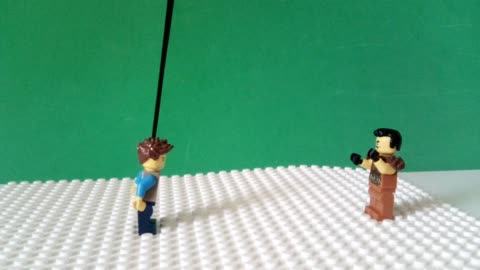 A Lego Man Battle