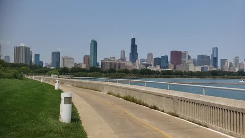 Chicago's Skyline From The Shedd Aquarium on 8/4/2021