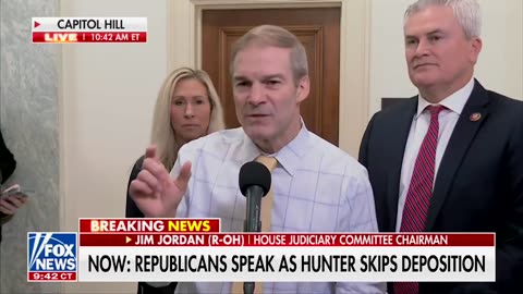 Jim Jordan: If Hunter Biden Doesn't Come In, We're Gonna Move Forward With Contempt Proceedings