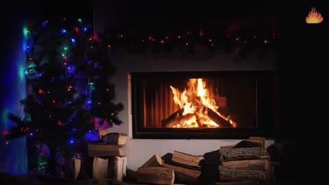 Cozy Relaxing Night with Warm Fireplace