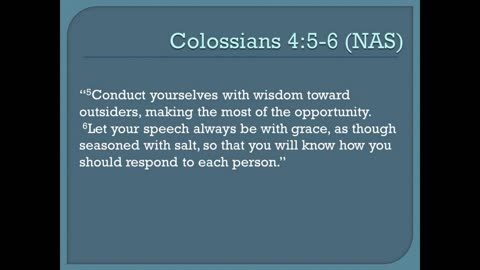 COLOSSIANS 4:5-6 NASB 4524 0000458 18238 49