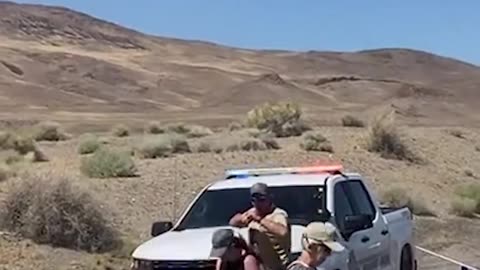 Nevada Tribal Rangers making arrests and breaking up climate protest