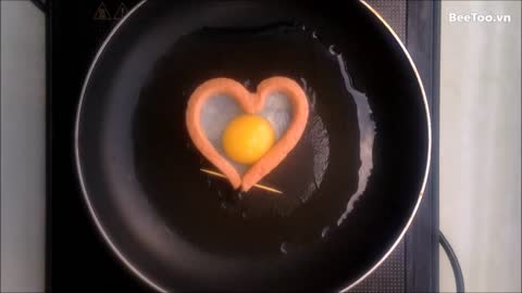 Heart shaped egg...