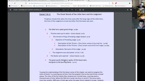 Daniel 7:8-27 - The Little Horn & the Judgment