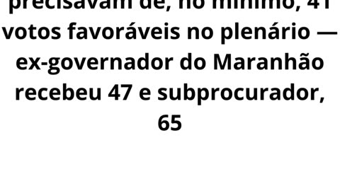 Senado aprova indicações de Flávio Dino ao STF e Paulo Gonet à PGR.mp4