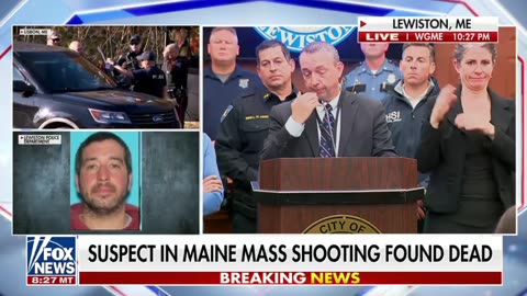 Confirmation Maine mass shooting suspect had "apparent self-inflicted gunshot wound"