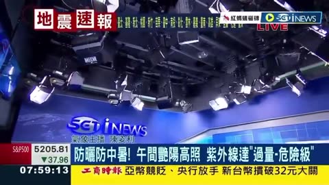 7.4 quake hits TV studio during live broadcast In Taiwan