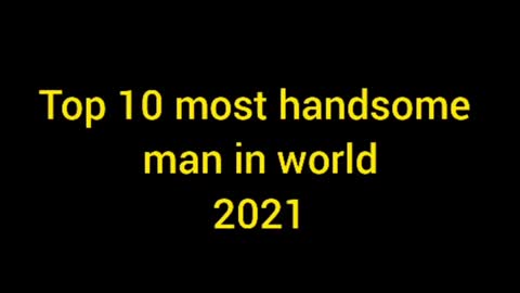 10 Most Handsome Mens in the world