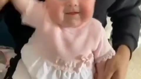 This baby might end up becoming a future tiktoker