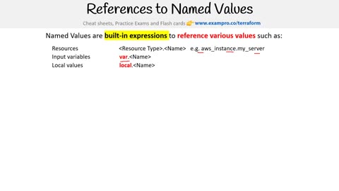 Terraform - References to named values
