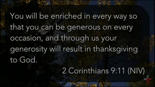 Giving Thanks Is Good For Us!