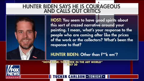 American Artist Hunter Biden on his art: It's