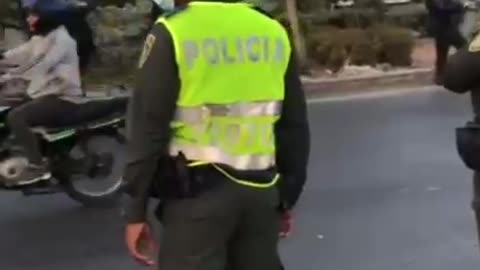 Protesta de motos en Cartagena