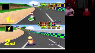 Mario Kart 64 ( With Sara from MeetMe ) Fun Retro Gaming p3