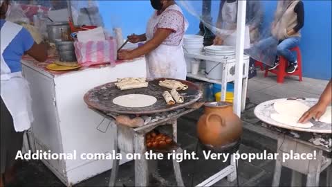 Fresh Corn Rolled Tacos in Oaxaca, Mexico