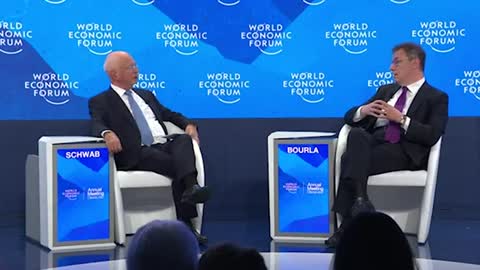 WEF 2022 — A Conversation With Klaus Schwab + Albert Bourla, CEO of Pfizer