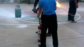 How to use fire extinguisher