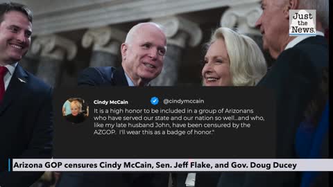 Arizona GOP censures Cindy McCain, Sen. Jeff Flake, and Gov. Doug Ducey