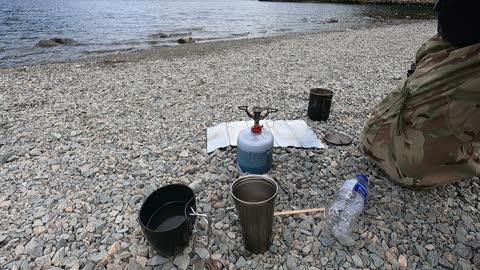 Making a coffee at ulleswater Lake. GoPro