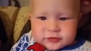 ADORABLE BABY FLIRTS W CAMERA