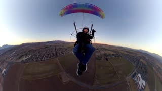 St George, Utah - Sunset Paramotor Flying