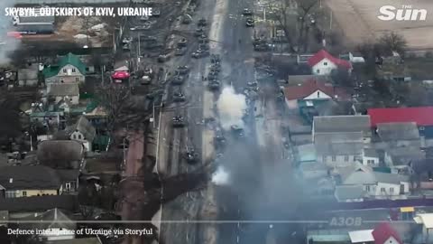 Ukrainian army explode russian tank in kiyv