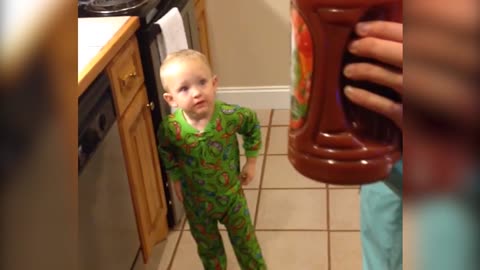 Little Boy Has Hilarious Reaction To V8