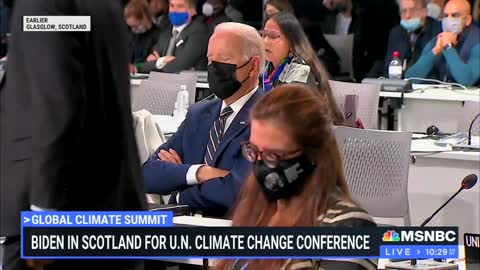 MSNBC BASHES Biden For Falling Asleep During Climate Convention