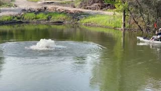 Surface Aeration in our new Crappie Pond