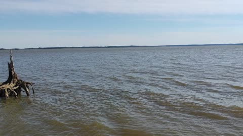 Sabbath Hike Along the Beach, Jamestown Island in Distance