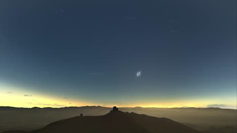 Objects in the sky during the La Silla total solar eclipse (Spanish) -2021