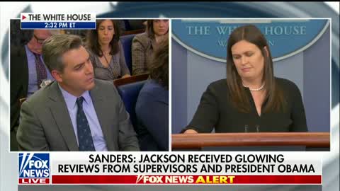 Sarah Sanders uses Jim Acosta's own words against him