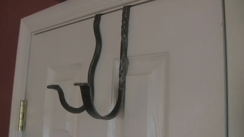 Hand forged over the door hook