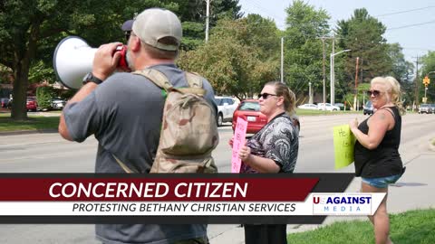 Protest Against Human Trafficking Bethany Christian Center