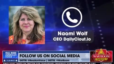 Dr Naomi Wolf joined the War Room this morning and said China is running the COVID show!!!